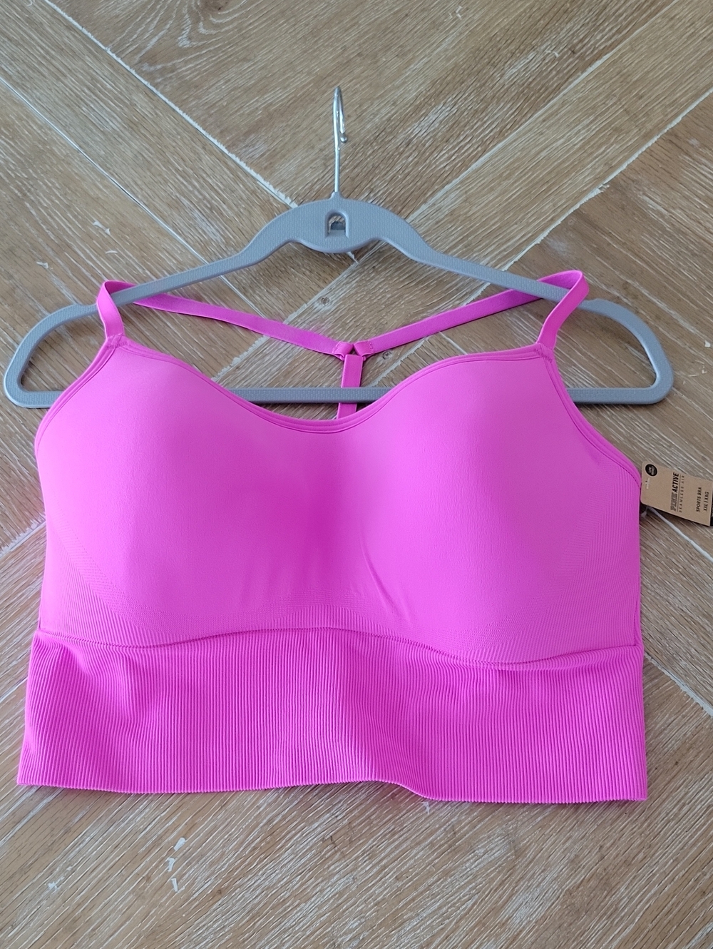 PINK Active Seamless Air Sports Bra In Pink Size XXL NWT